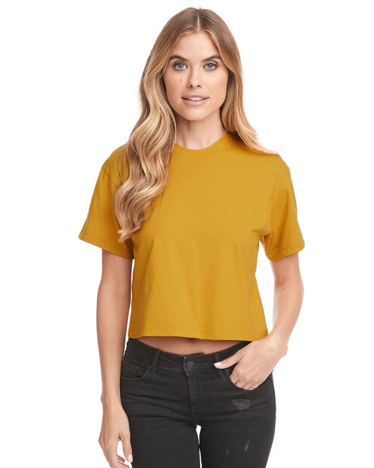 Ideal Poly-Cotton Crop Top Tee