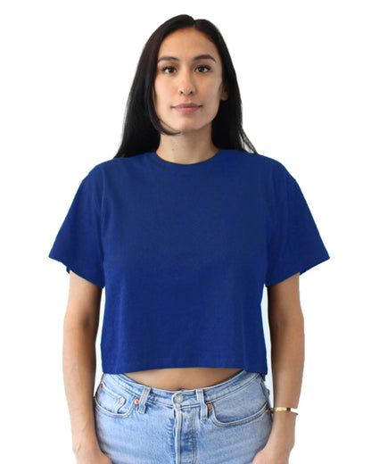 Ideal Poly-Cotton Crop Top Tee